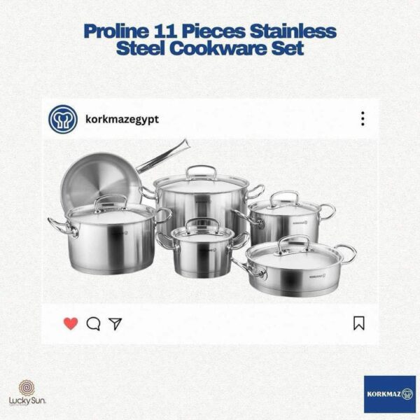 طقم استانلس برولين كوركماز  11 ق