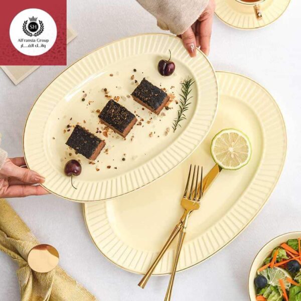 ⁦طقم سفره 66ق اوف وايت ماليزى⁩ - الصورة ⁦2⁩