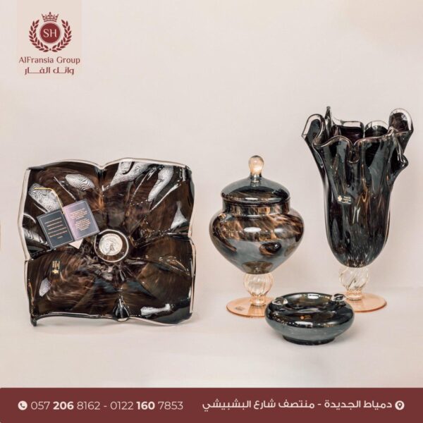 ⁦طقم ضيافه مورانو إيطالي ٥ قطع SH⁩ - الصورة ⁦4⁩